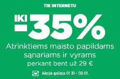 Atrinktiems maisto papildams sąnariams ir vyrams iki -35% perkant bent už 29 €